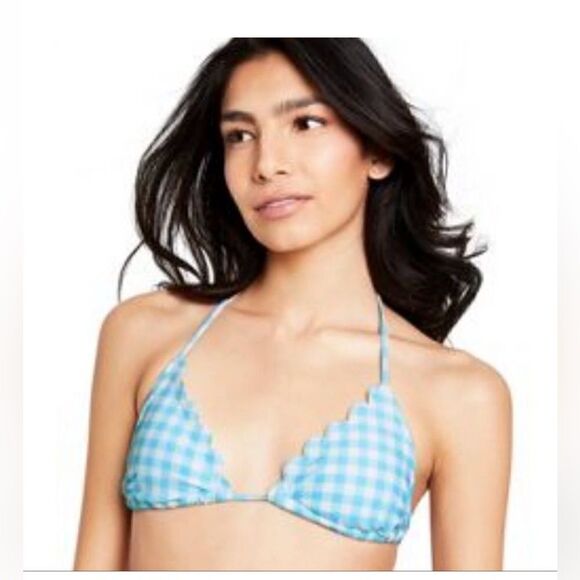 Stoney clover swim top Blue - Picture 1 of 4